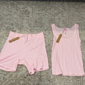NWT SKIMS Pink Set